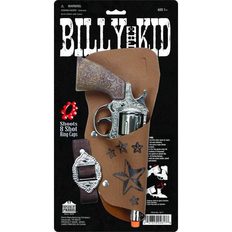 Billy the Kid 8 Shot Ring Cap, includes Diecast Metal Cap Gun, Holster & Belt - 8.5" Long