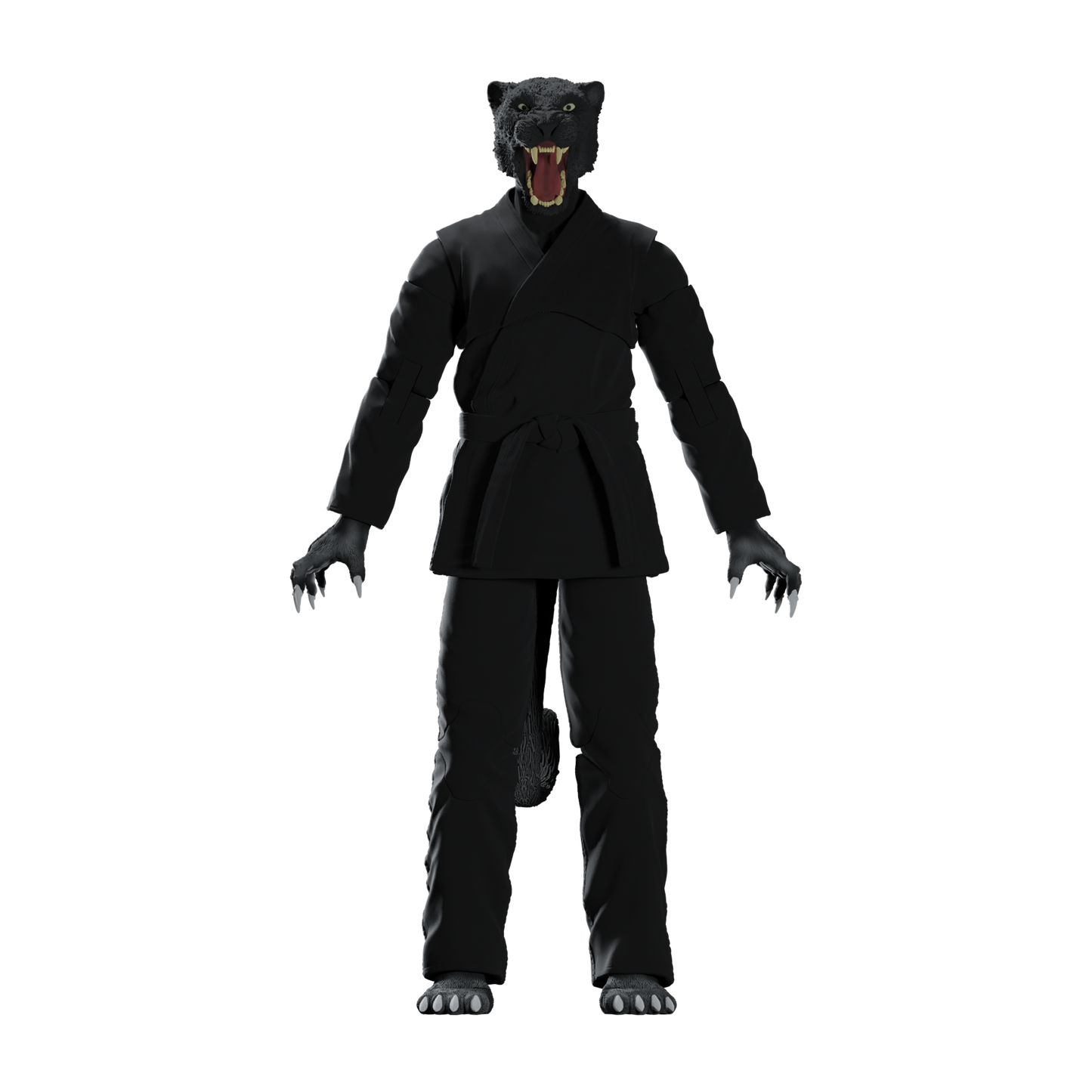 Zoo Jitsu Fighters Paulo the Panther Action Figure