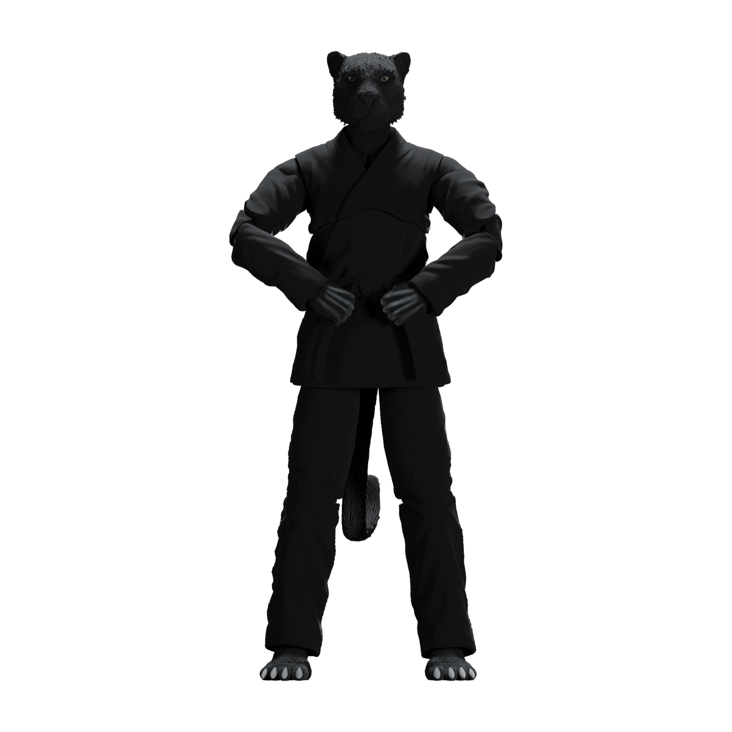 Zoo Jitsu Fighters Paulo the Panther Action Figure