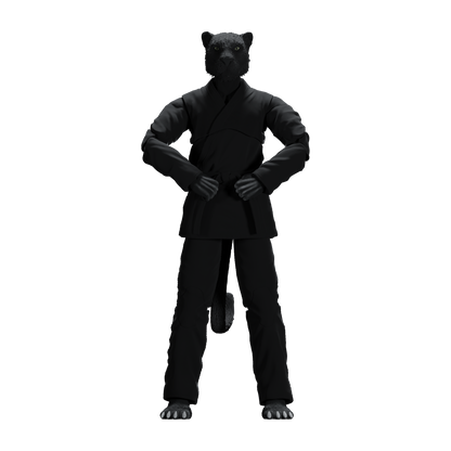 Zoo Jitsu Fighters Paulo the Panther Action Figure