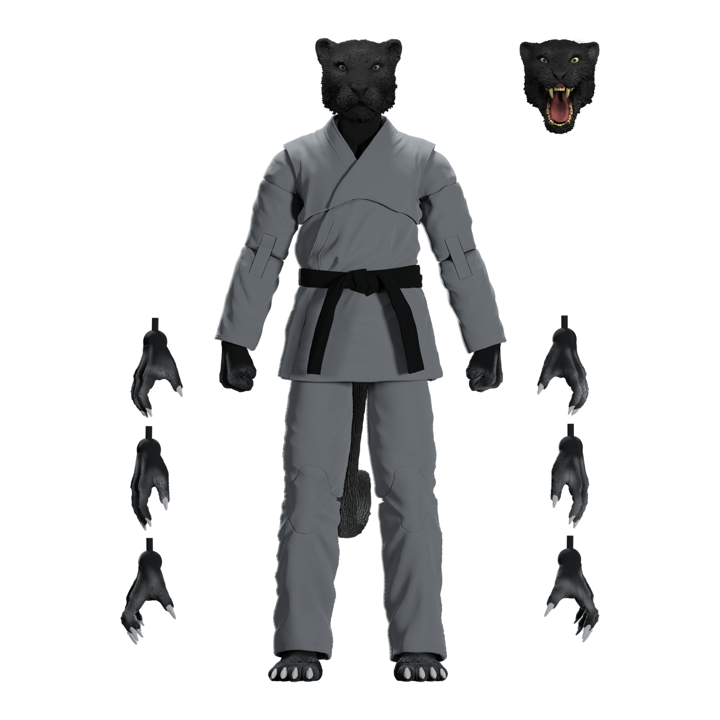 Zoo Jitsu Fighters Paulo the Panther Action Figure