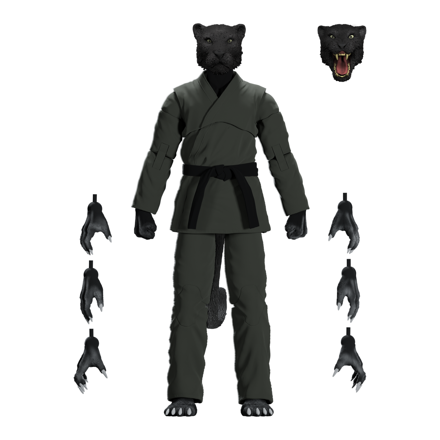 Zoo Jitsu Fighters Paulo the Panther Action Figure