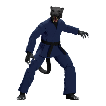 Zoo Jitsu Fighters Paulo the Panther Action Figure