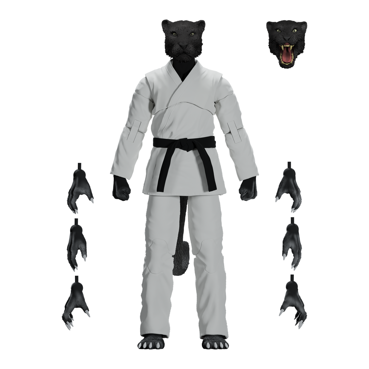 Zoo Jitsu Fighters Paulo the Panther Action Figure