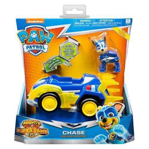 PAW Patrol Mighty Pups Super PAWs Chase's Deluxe Vehicle with Lights and Sounds