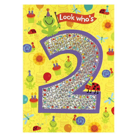 Age 2 Pattern Foil Card