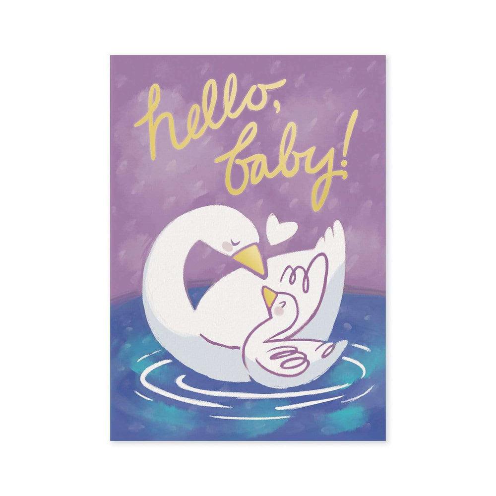 Baby Swan Foil Card