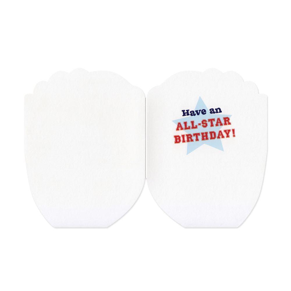 Baseball Glove Die Cut Birthday Cards