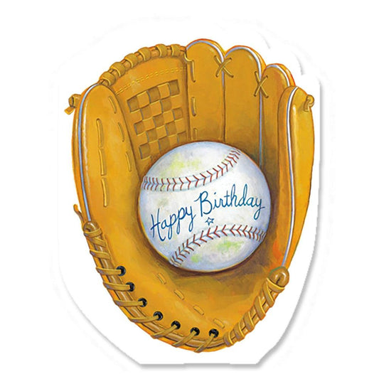 Baseball Glove Die Cut Birthday Cards