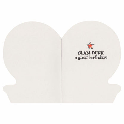 Basketball Die Cut Birthday Card