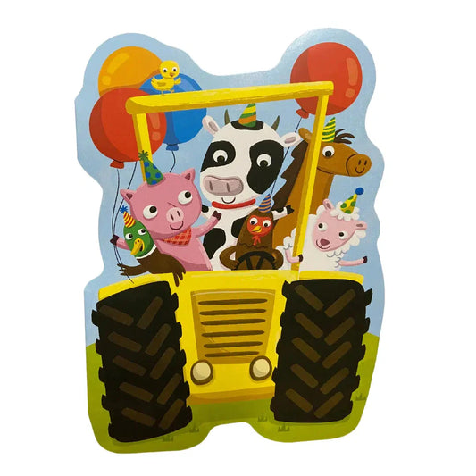 Birthday Tractor Die Cut Birthday Card