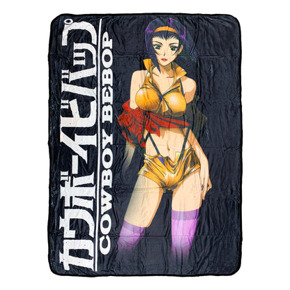 Cowboy Bebop Faye Valentine Standing Fleece Throw Soft Lightweight Blanket 45x60 Inches