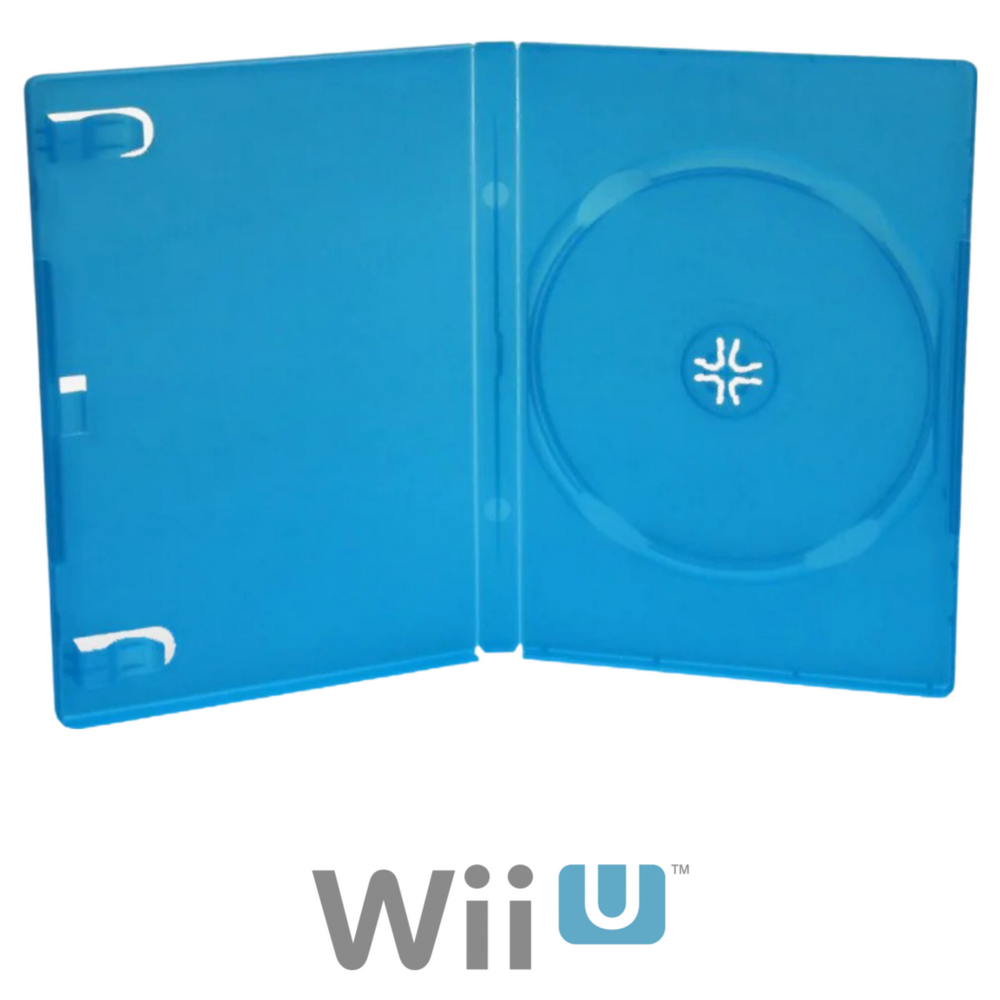 Nintendo Wii U Blue Video Game Replacement Shell Storage Case
