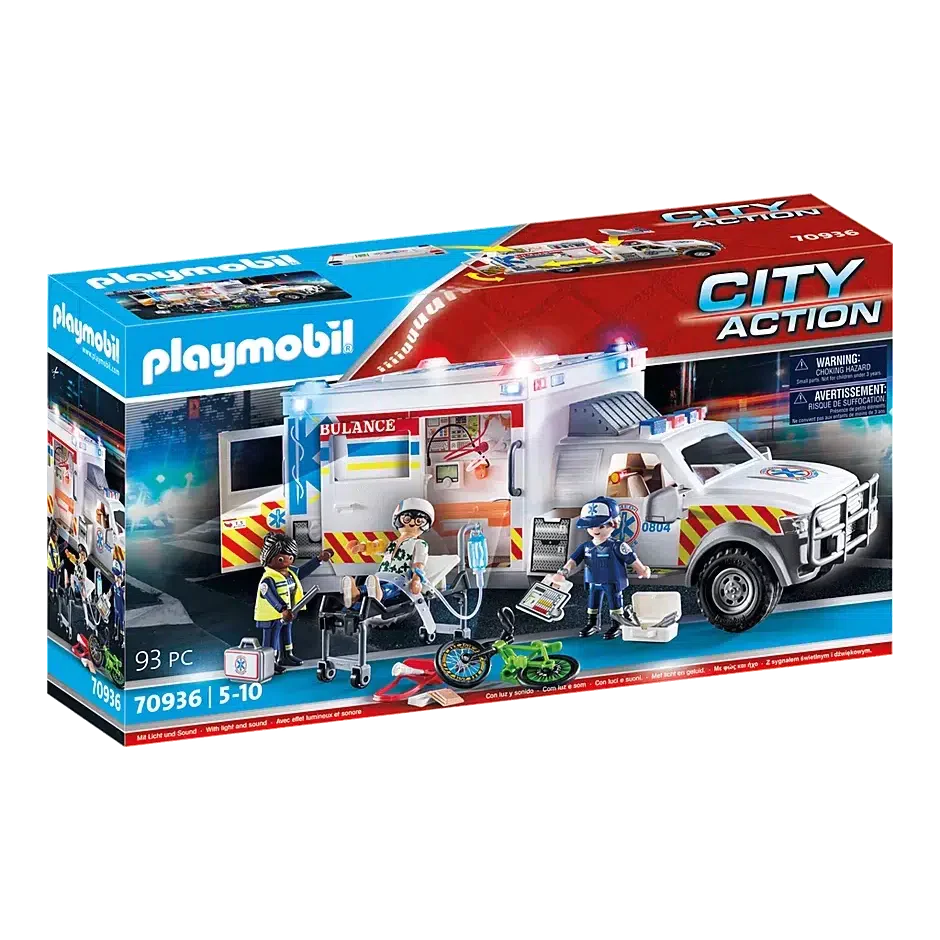 City Action - Rescue Vehicles: Ambulance with Lights and Sound