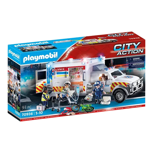 City Action - Rescue Vehicles: Ambulance with Lights and Sound