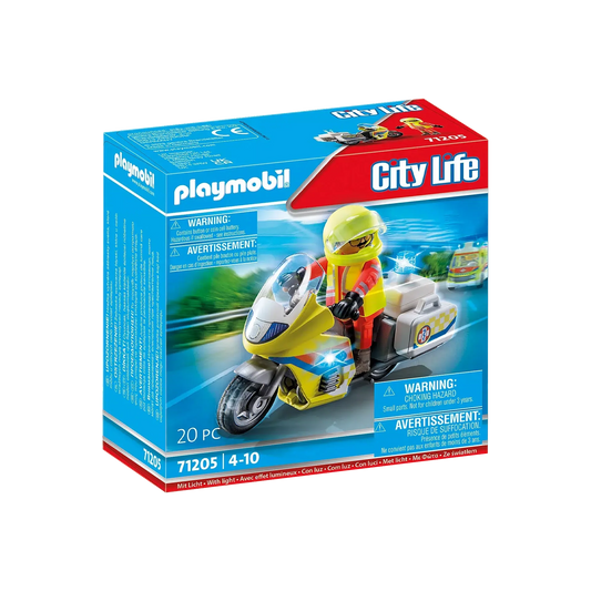 City Life - Rescue Motorcycle with Flashing Lights