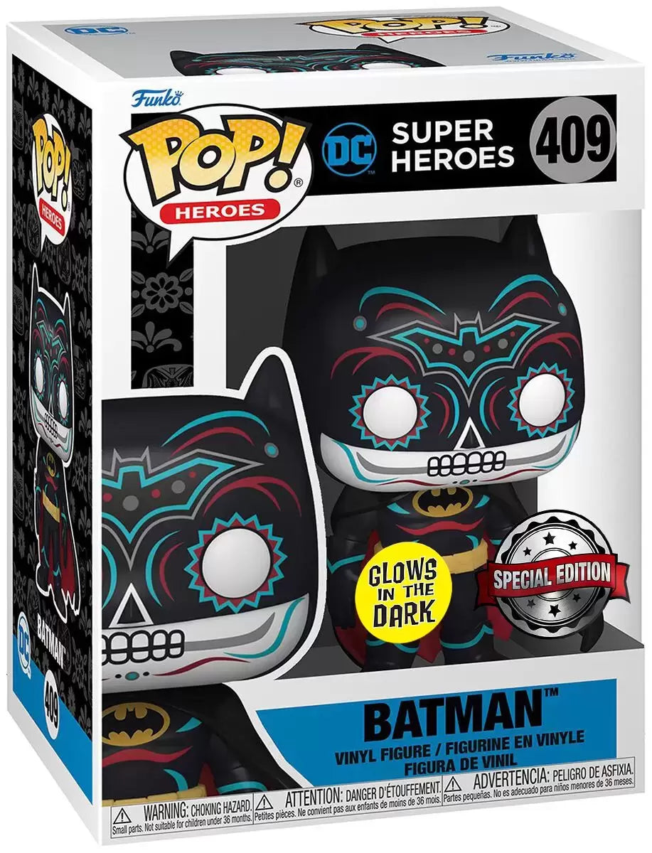 POP! Heroes: 409 Batman (Dia De Los Muertos) (GITD) Exclusive