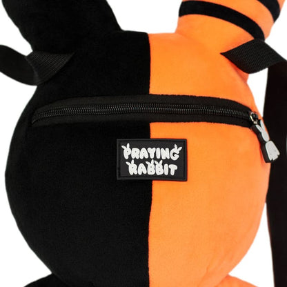 Rabbit Plush Backpack (20" ORANGE/BLACK)