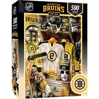 Boston Bruins - Locker Room 500 Piece Jigsaw Puzzle