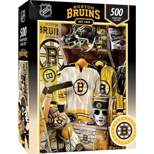 Boston Bruins - Locker Room 500 Piece Jigsaw Puzzle