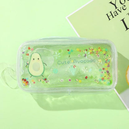 Avocado Transparent Pencil Case