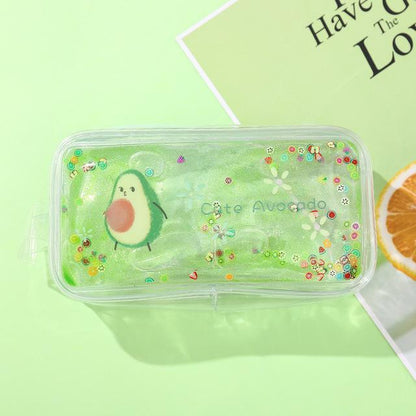 Avocado Transparent Pencil Case