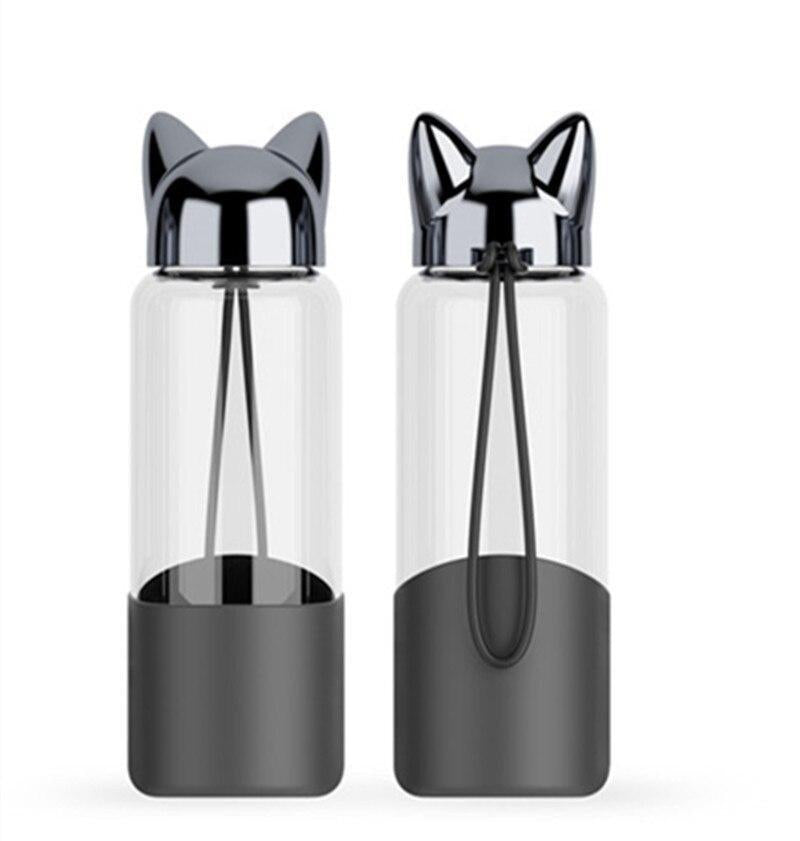 Fox Glass Water Bottle