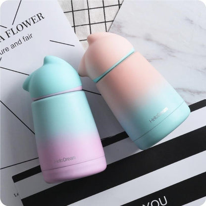 Kawaii Pastel Cat Water Bottle