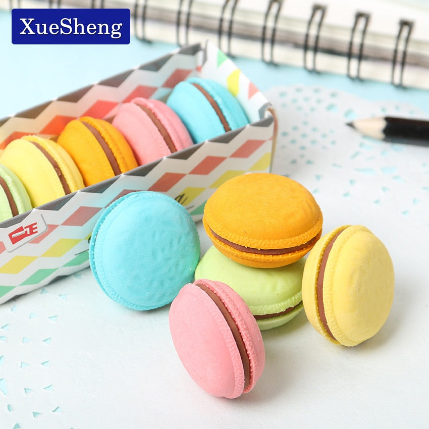 Macaron Eraser Set