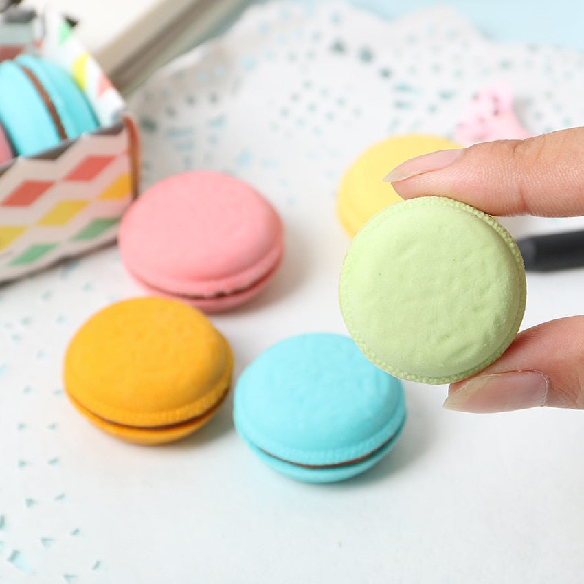 Macaron-Radiergummi-Set