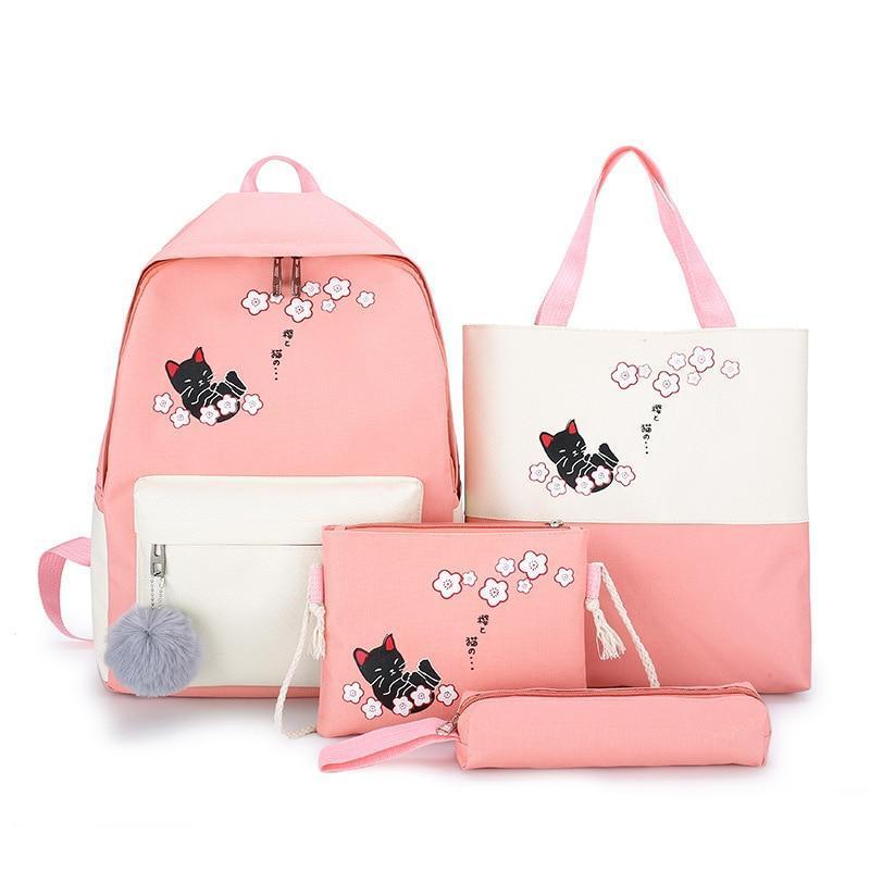 Sakura Neko Katzen-Rucksack-Set