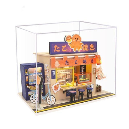 Japanese Takoyaki Shop Dollhouse Kit