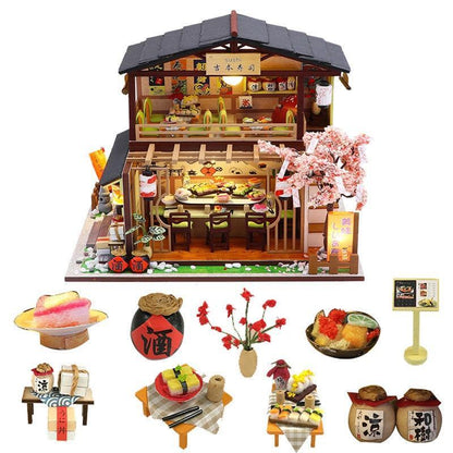 Japanese "Sushi Restaurant" Dollhouse Kit