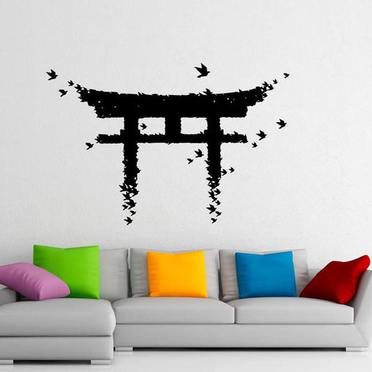 Torii Gate Vinyl Wall Decal