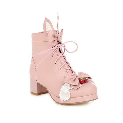 Strawberry Bunny Lolita Shoes