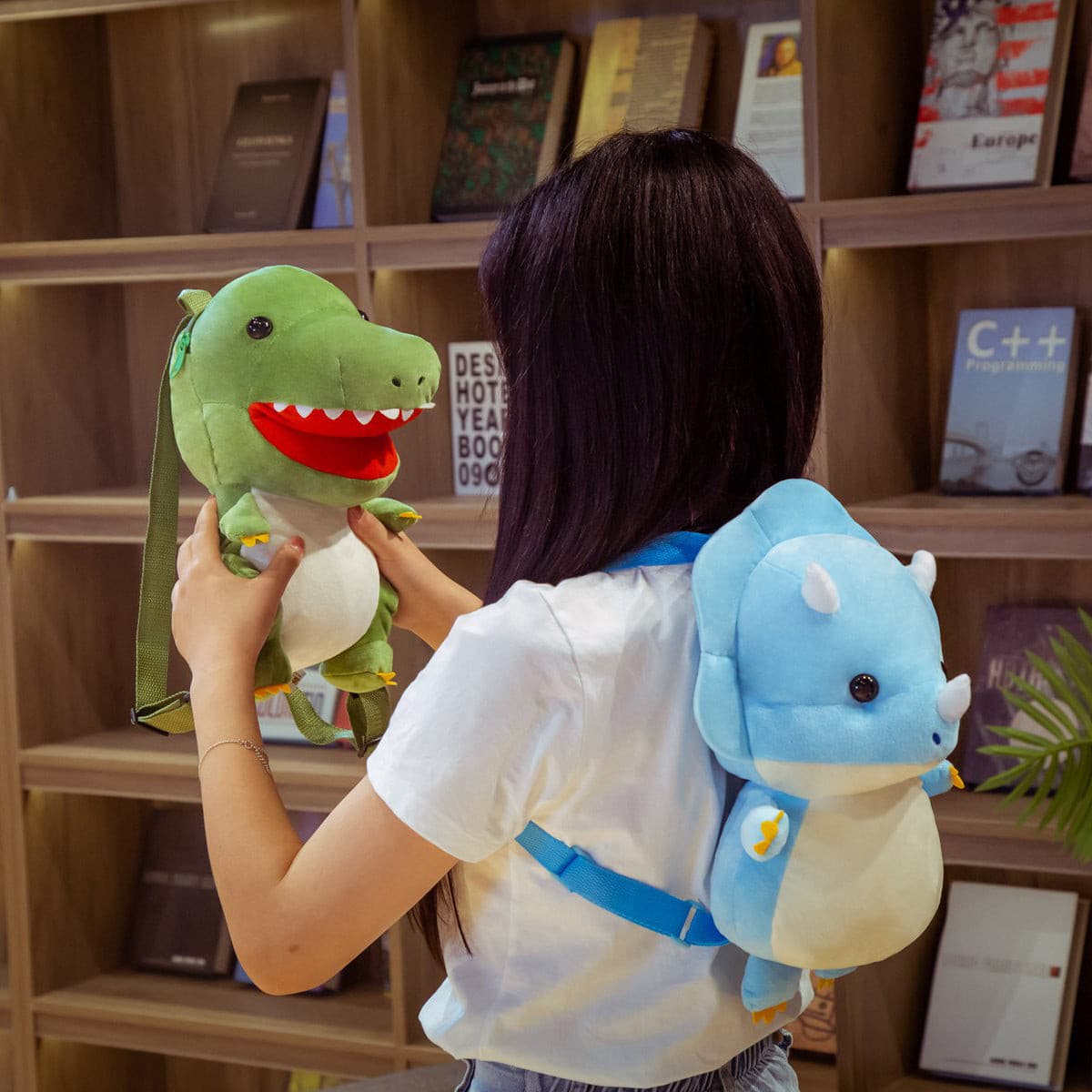 Plumpy Dinosaur Plush Backpack