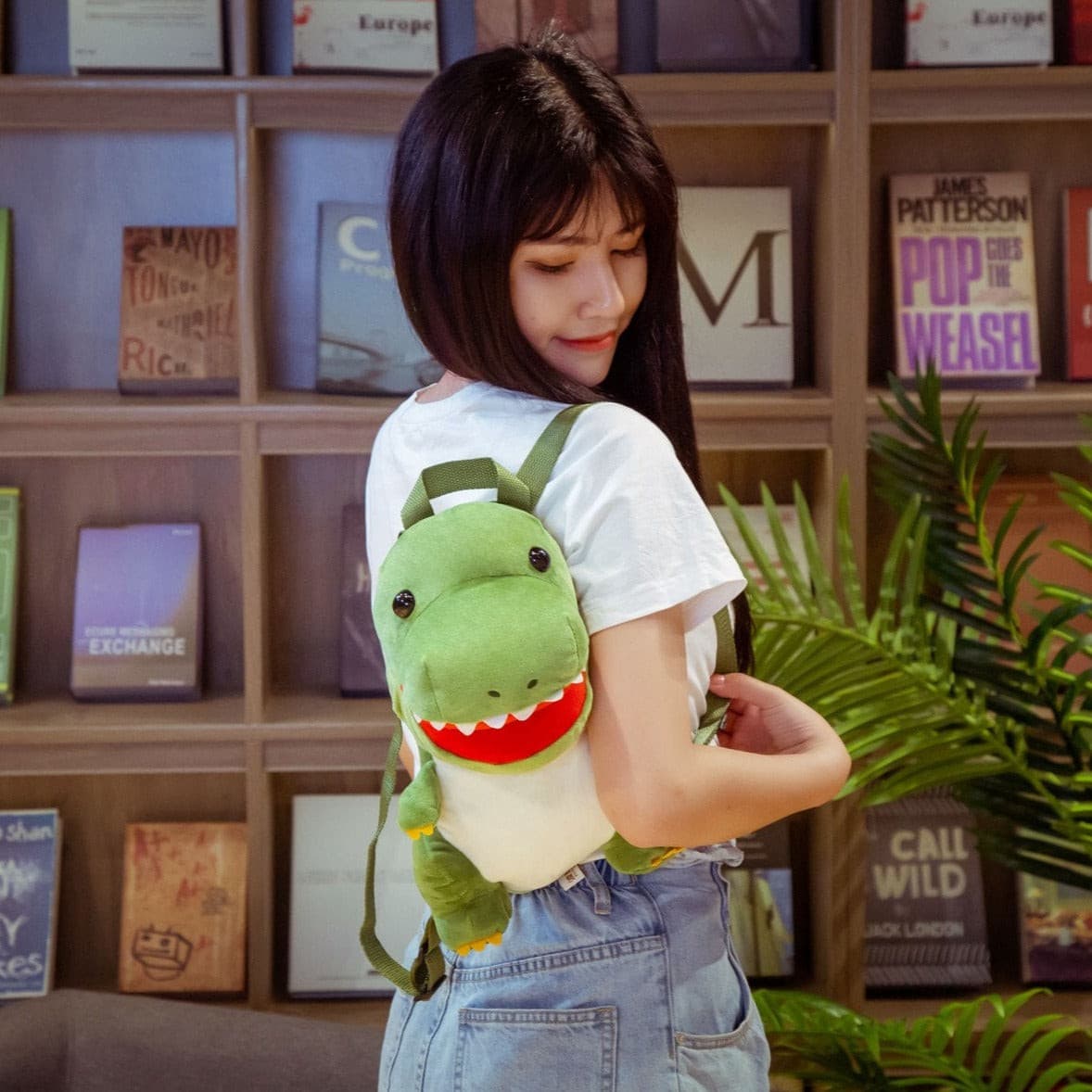 Plumpy Dinosaur Plush Backpack