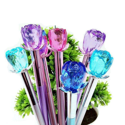Crystal Flower Gel Pen