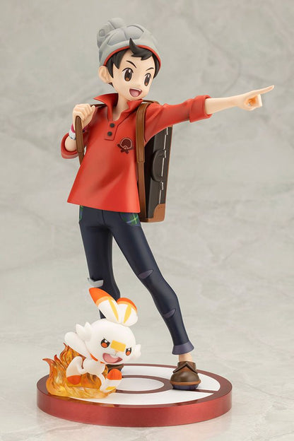 Pokemon Victor with Scorbunny ARTFX J Statue Figure