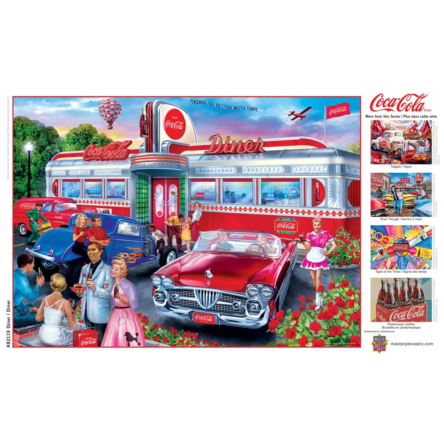 【激レア】Coca-Cola diner 1000ピースジグソーパズル Coca-Cola - Diner 1000 Piece Jigsaw Puzzle
