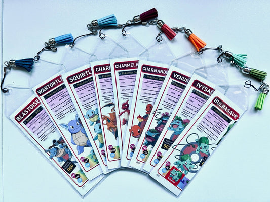 Recycled Pokemon Bookmarks