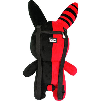 Rabbit Plush Backpack 24" (RED/BLACK)