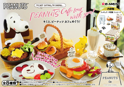 Snoopy Cafe Tour with You! Blind Box - Official Re-ment Miniature Collection