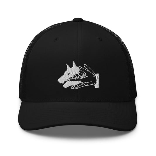 Demon Dog Anime Embroidered Trucker Hat
