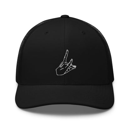 Fox Devil Aki Embroidered Chainsaw Anime Trucker Hat