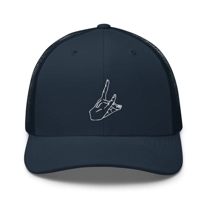 Fox Devil Aki Embroidered Chainsaw Anime Trucker Hat