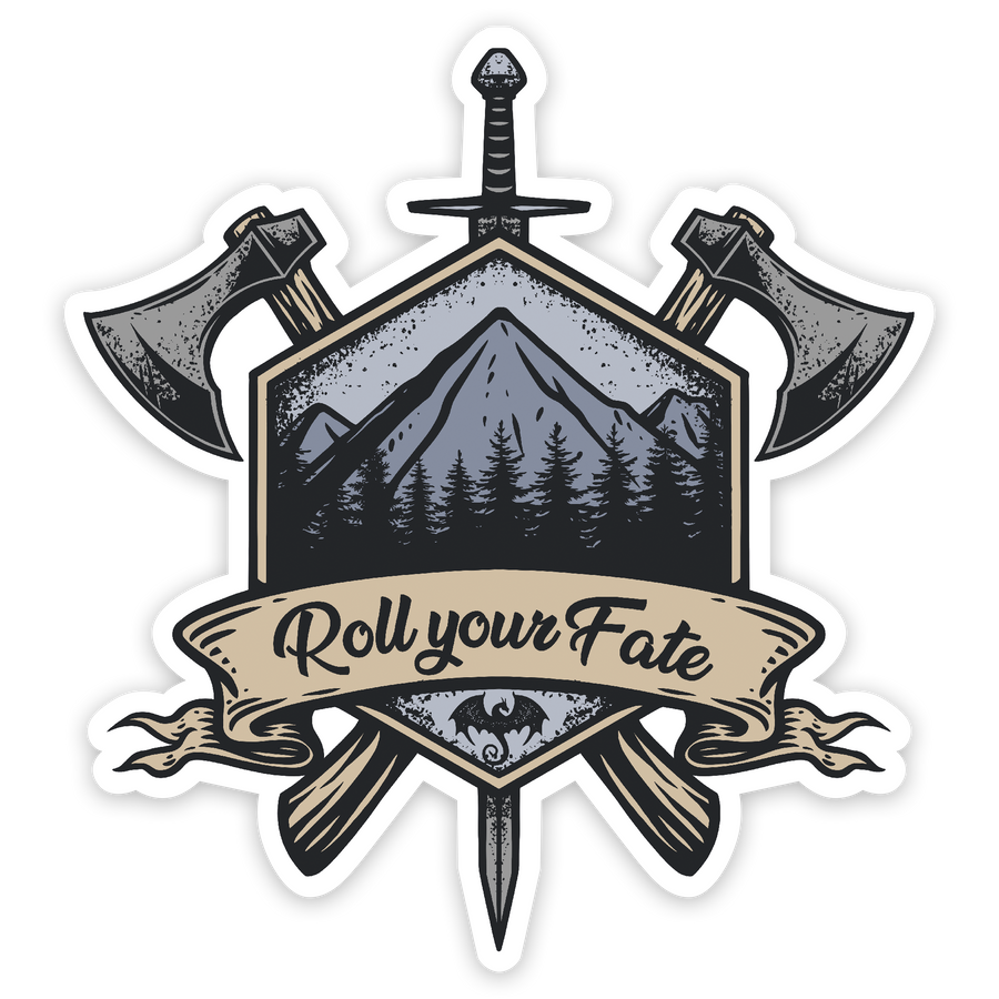 Sticker: Roll Your Fate Waterproof Die Cut