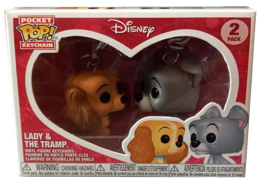 POP! Keychains: Disney, Lady and the Tramp (2-PK)