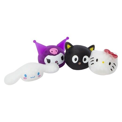 Sanrio Hello Kitty Kuromi &amp; Friends Squishy Sensory Bead Balls 4er-Pack