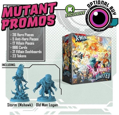 Marvel United: X-Men Kickstarter Exclusive Mutant Promos Box - 2024 Edition